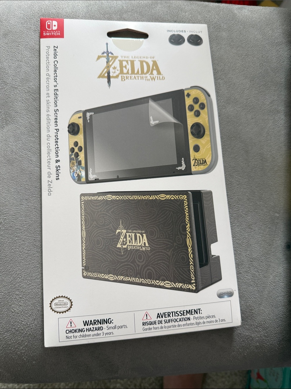 The Legend of Zelda Breath of the Wild Nintendo Switch Skin Set - Gold & Black
